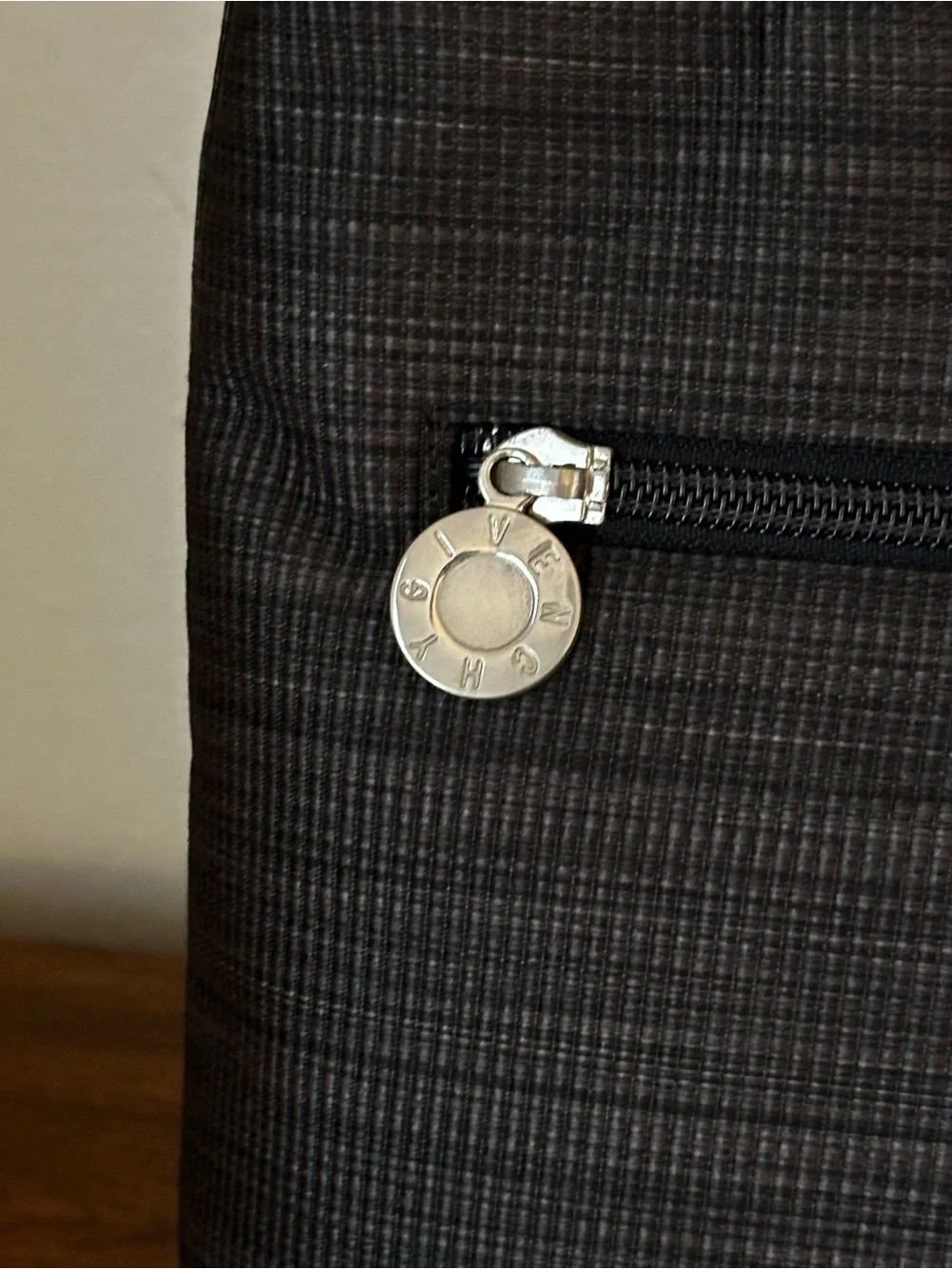 Givenchy Vintage Gray Tote & Marble Style Acrylic Handles